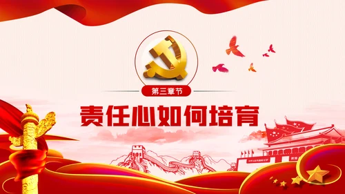 做一名有责任心的党员干部责任心培育PPT模板