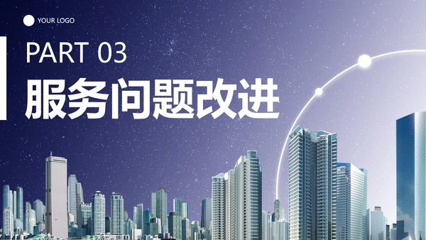 实景城市物业地产年终工作总结PPT模板