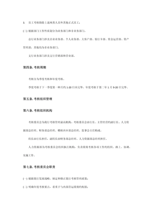 银行考核制度培训资料.docx