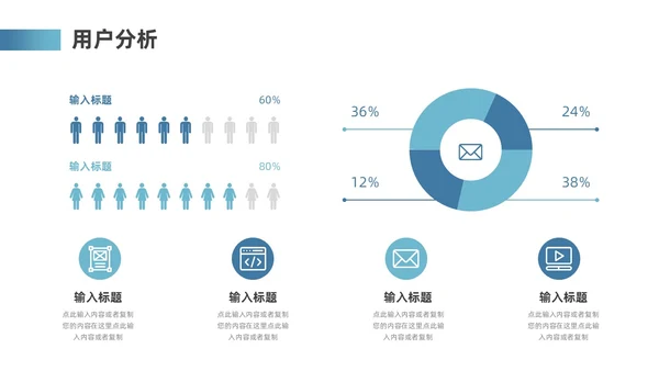 蓝色地球简约风互联网商业计划书ppt模板