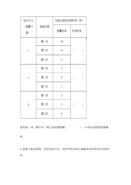 教科版科学四年级上册期末测试卷【考点精练】.docx