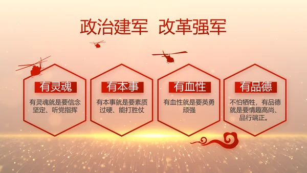 八一建军节部队军事工作总结汇报PPT
