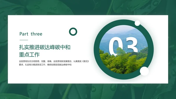 环境保护碳达峰碳中和绿色环保PPT模板