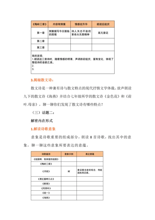 徜徉诗海，快乐游园--九年级语文下册第一单元作业设计.docx