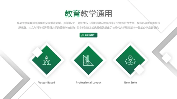 欧美风读书留学教育培训学校宣传PPT模板