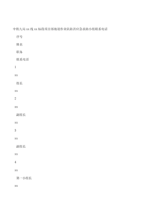 在建工程防洪应急方案