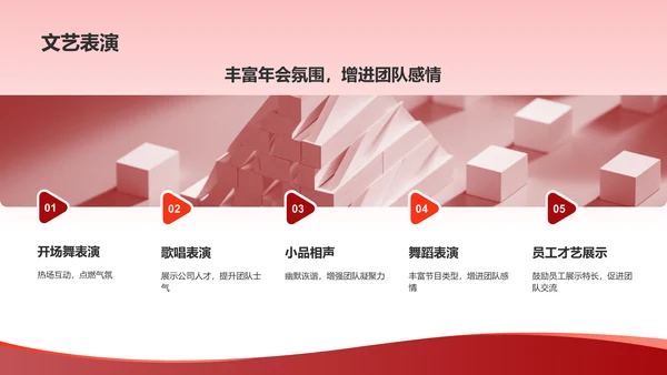 红色商务风表彰庆典PPT模板