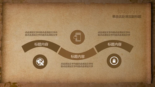 开头视频片头打开卷轴复古ppt动态模板