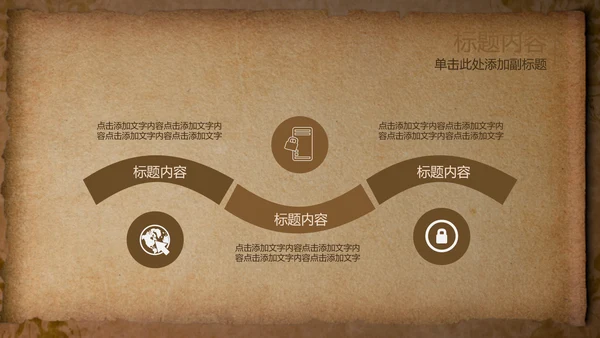 开头视频片头打开卷轴复古ppt动态模板