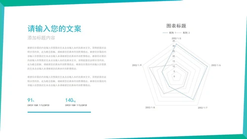 绿色线条简约风总结汇报PPT模板