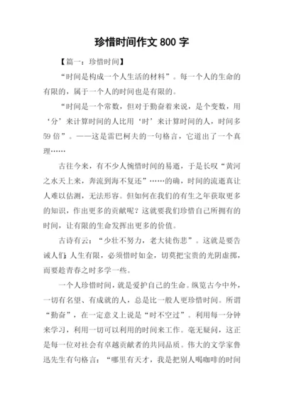 珍惜时间作文800字.docx