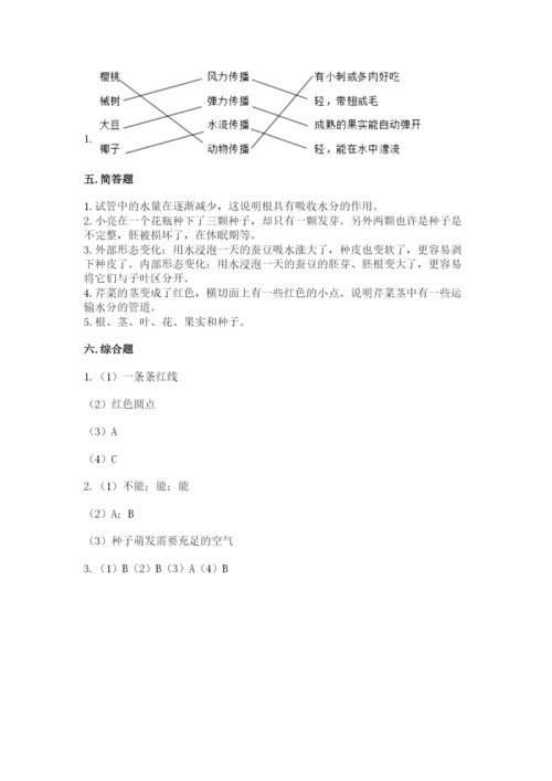 科学四年级下册第一单元植物的生长变化测试卷附完整答案（历年真题）.docx