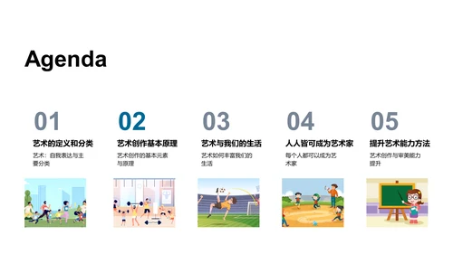小学艺术教学课PPT模板