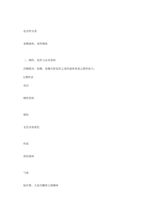 丙烯腈应急处置方案.docx