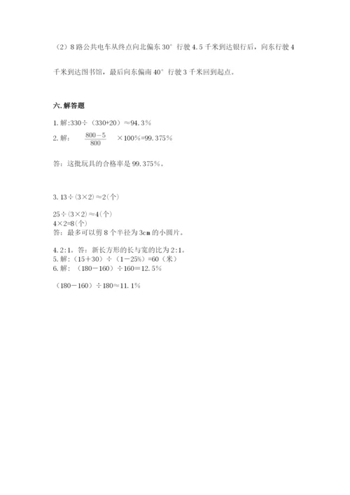 六年级上册数学期末测试卷附参考答案（典型题）.docx