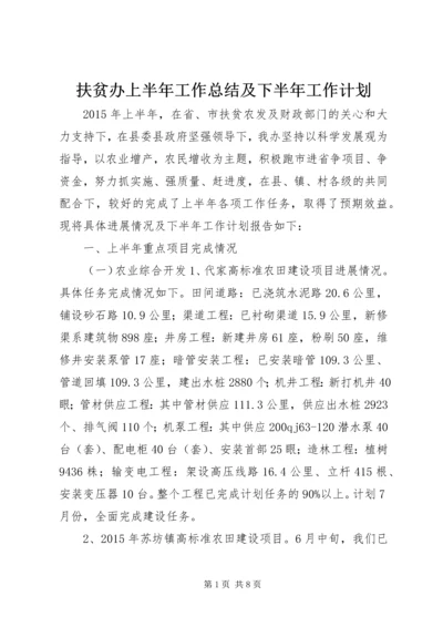 扶贫办上半年工作总结及下半年工作计划.docx