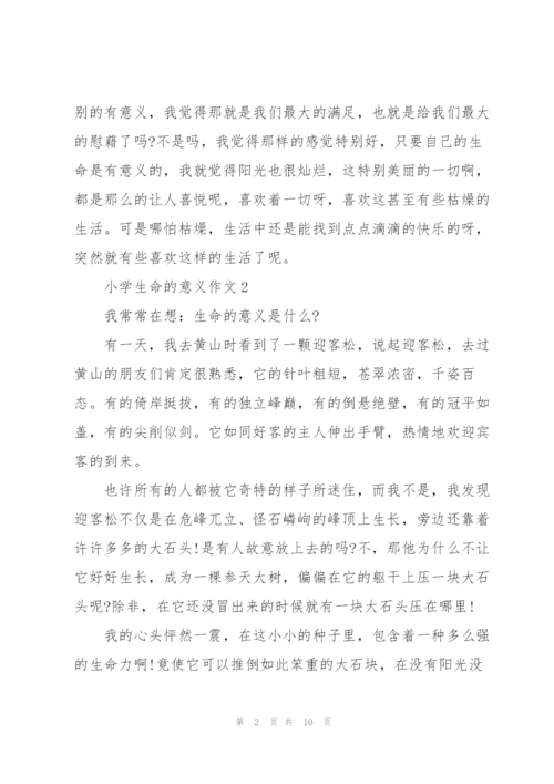 小学生命的意义作文7篇.docx