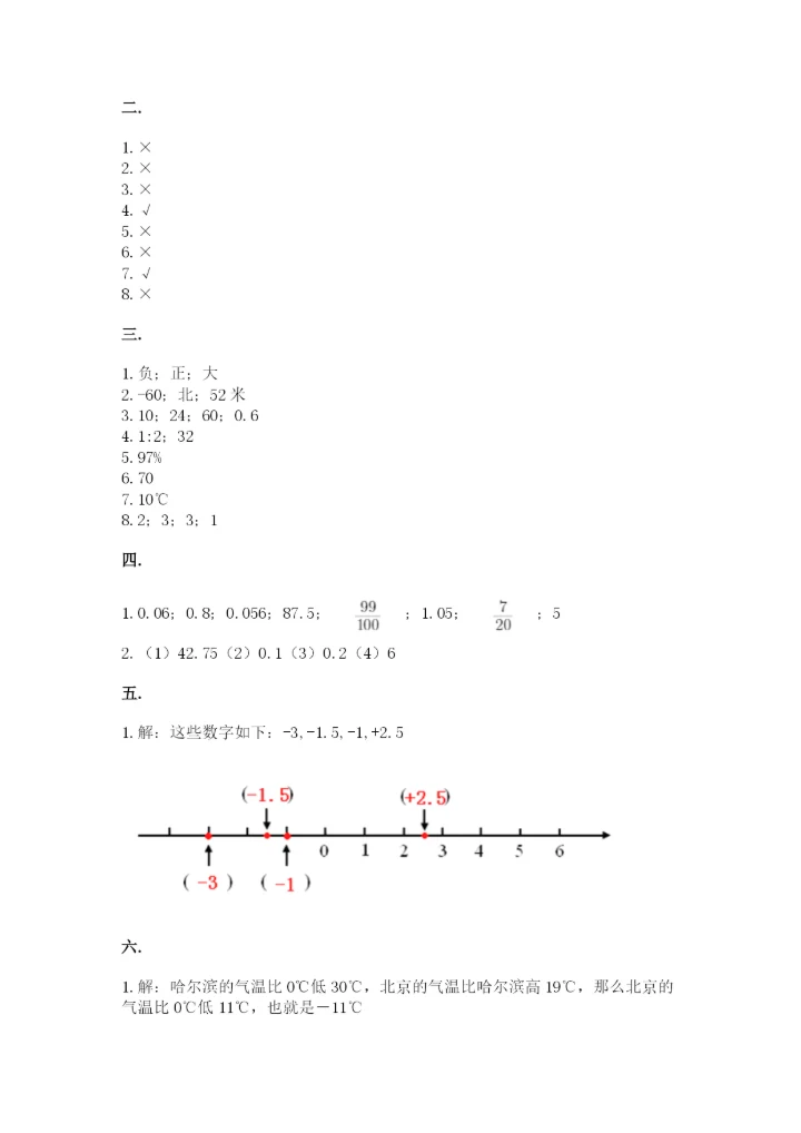 苏教版数学小升初模拟试卷精品【网校专用】.docx