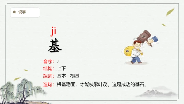 【2024秋季学期教材】语文三上  语文园地四  生字识记课件
