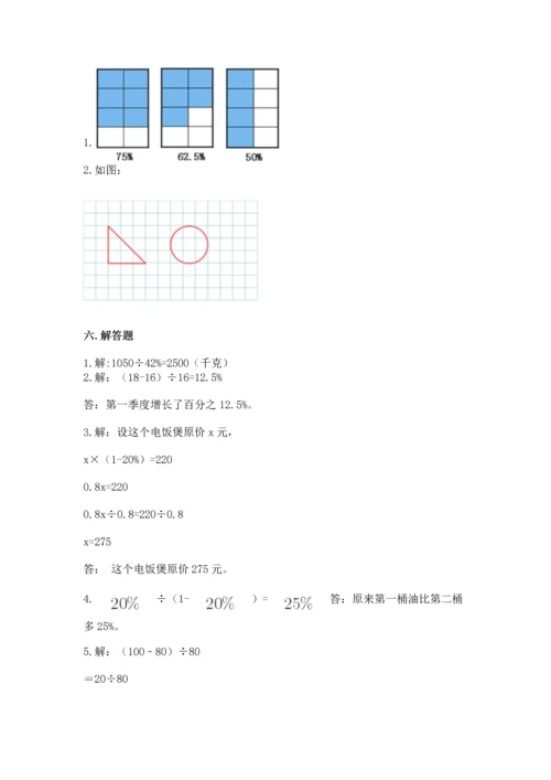 人教版六年级上册数学期末模拟卷精品（满分必刷）.docx