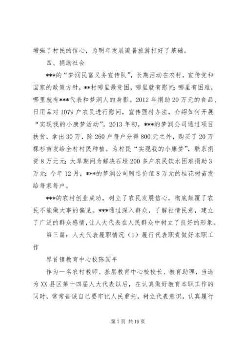 人大代表履职情况汇报.docx