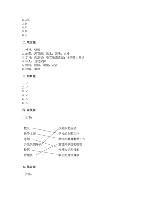 部编版三年级上册道德与法治期末测试卷【考点提分】.docx