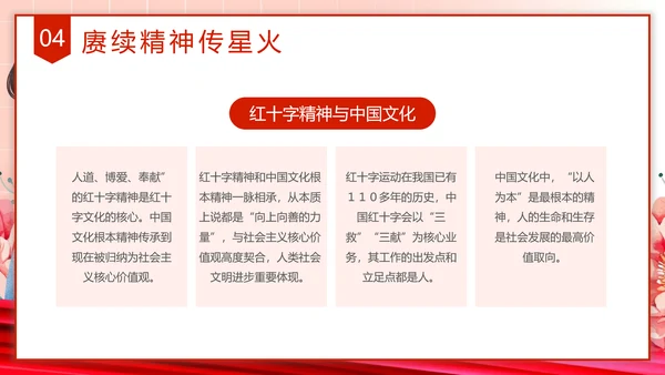 献爱心红十字会介绍PPT模板