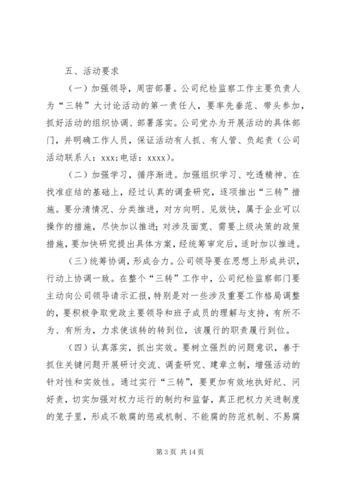 转职能转方式转作风实施方案.docx