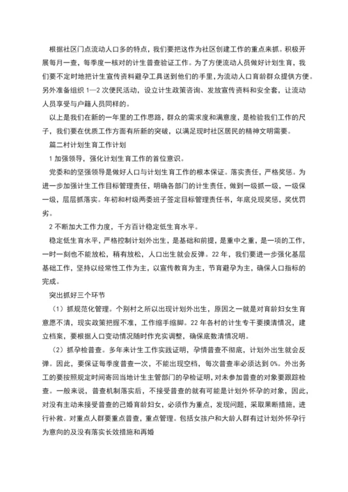 村计划生育工作计划范文2篇.docx