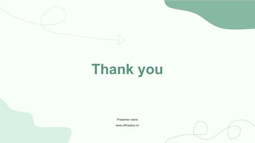 绿色小清新几何形状教学课件PPT主题