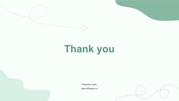 绿色小清新几何形状教学课件PPT主题