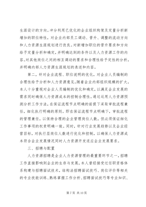 人力资源工作总结两篇.docx