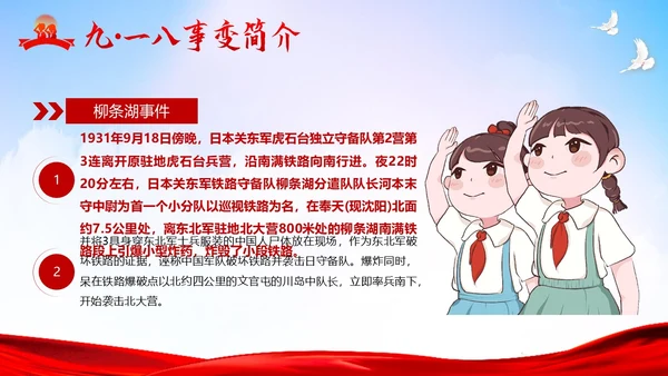 九一八事变纪念日勿让九一八勿忘国耻918PPT课件