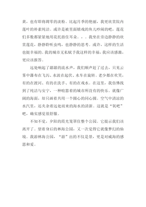 林海公园之游作文800字.docx