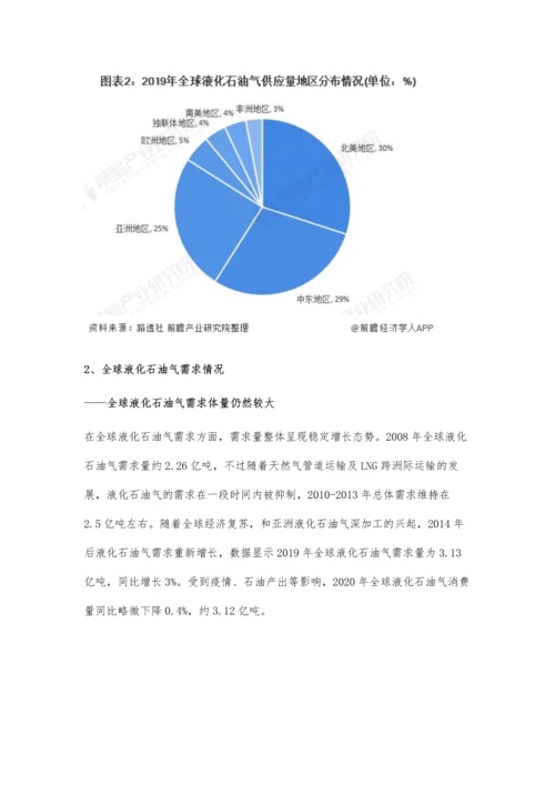 全球液化石油气市场供需现状、区域格局及发展前景分析-未来市场需求量将恢复增长.docx