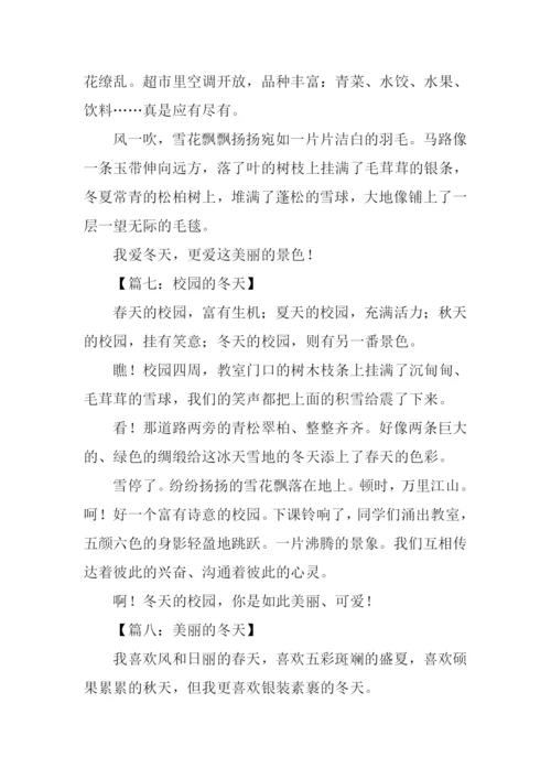 冬天的景色作文200字.docx