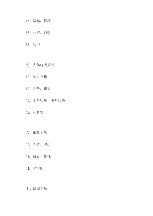 解剖学基础中职试卷填空题