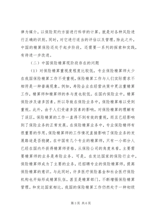 保险精算问题及解决措施.docx