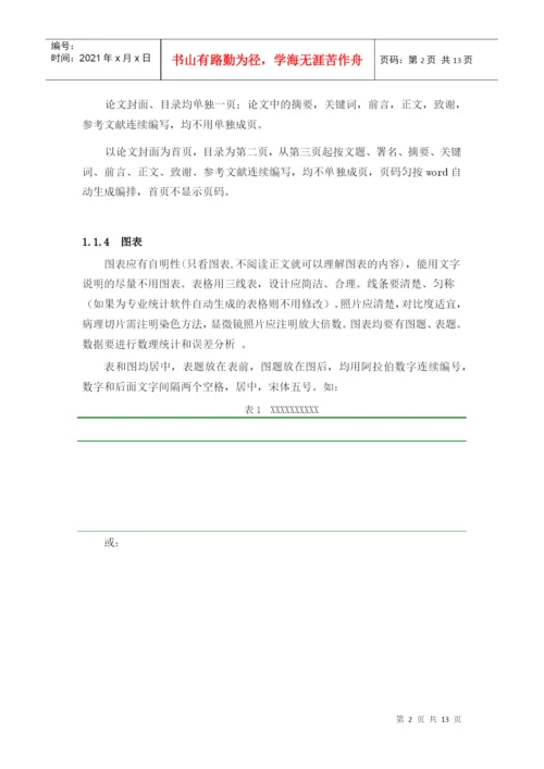 北京中医药大学东方学院中药系毕业生论文规范.docx
