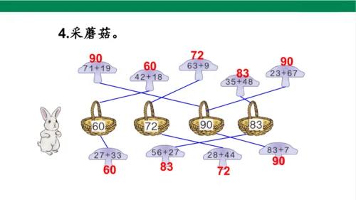 新人教版数学二年级上册2.1.4加法练习课课件（22张PPT)