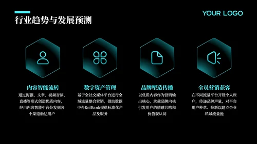 蓝色科技风年度回顾与展望：项目实施