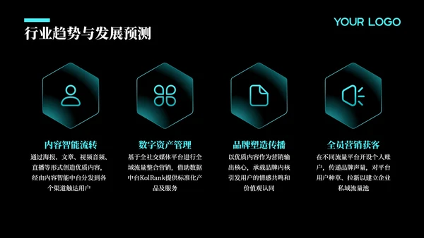 蓝色科技风年度回顾与展望：项目实施
