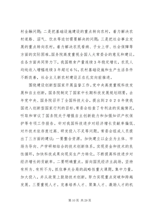 在全国人民代表大会会议上的人大常委会工作报告.docx
