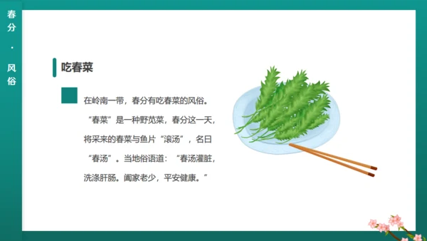 绿意春天春分通用PPT模板
