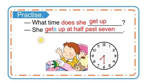Module 8 Unit 1  What time does your school start?