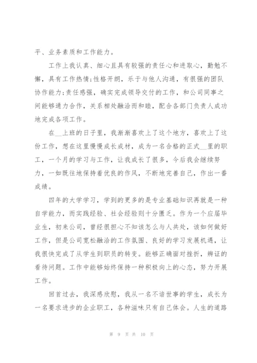 个人转正工作总结范文2022.docx