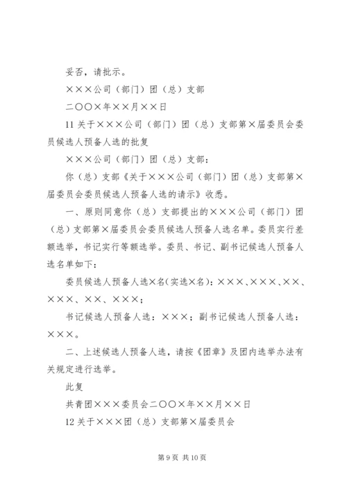 共青团支部委员会成立大会的请示.docx