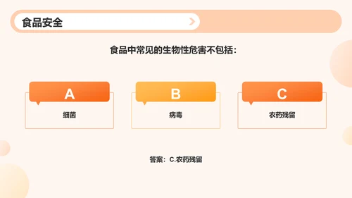 橙色3D风大学生校园安全知识竞赛PPT模板