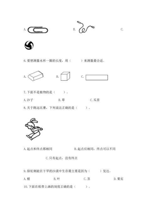 教科版一年级上册科学期末测试卷及答案【新】.docx