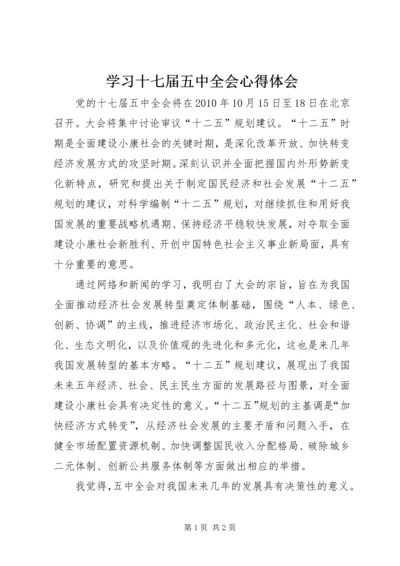 学习十七届五中全会心得体会 (15).docx